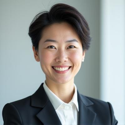 田中 エリカ氏のプロフェッショナルなポートレート