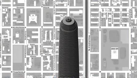 赤坂Bizタワー周辺の地図静止画像